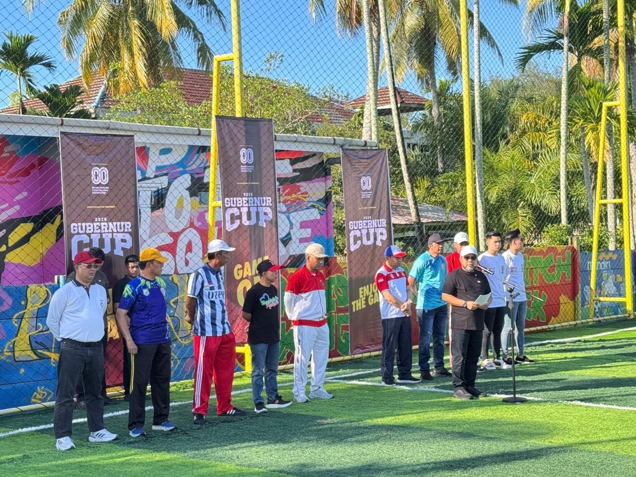 Gubernur Helmi dan Kapolda Bengkulu Buka Turnamen Mini Soccer Piala Gubernur HUT RI ke-80